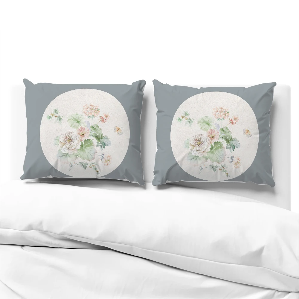 Luxury Pillow cover for sofa Decorative pillow case Bedding Pillowcase Pillowcovers 50x70 50x75 50x80 Flowers moon