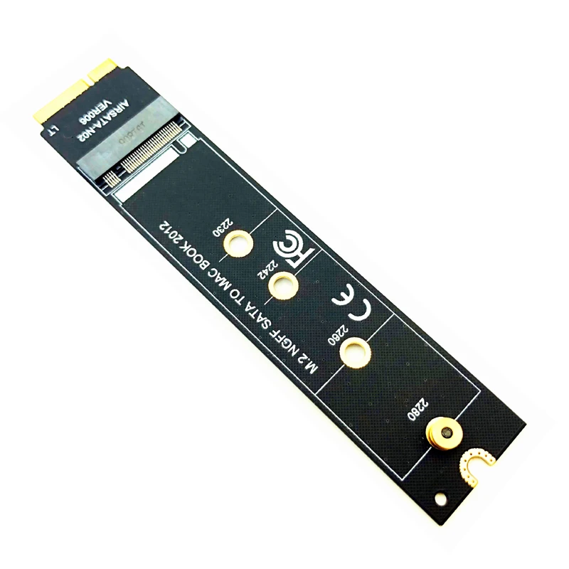 

Для Apple 2012 MacBook A1465 A1466 MD223 MD224 MD231 MD232 SSD-адаптер для 128G 256G 512G M.2 NGFF SATA SSD для Macbook 2012