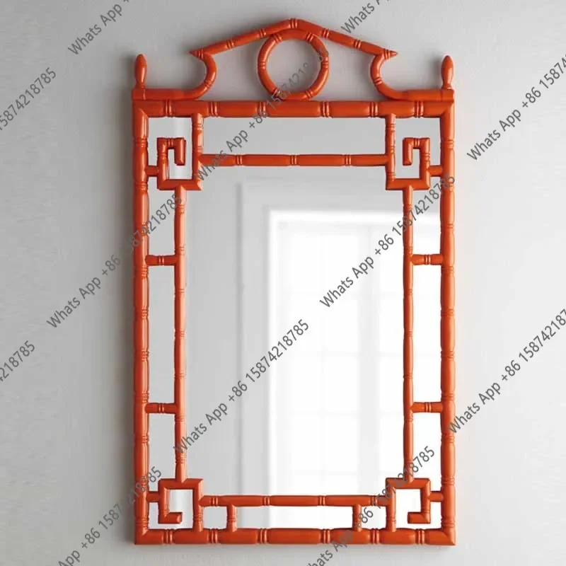 X5 A Wedding Red Decorative Entrance Mirror Bathroom Mirror Makeup Mirror