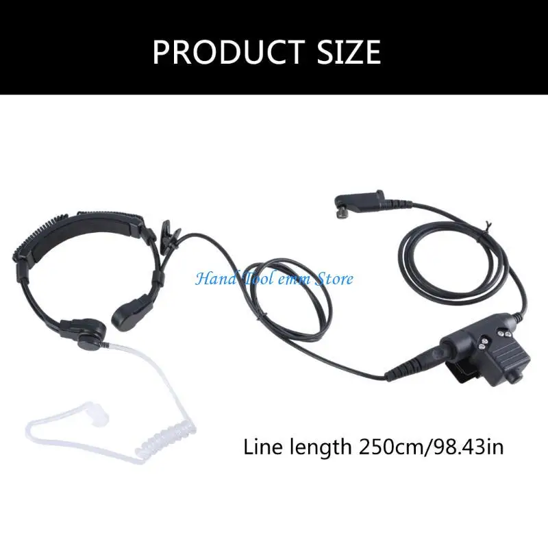 ميكروفون الحلق H37F لسماعات الألعاب الغامرة، واتصالات ميدانية واضحة #6