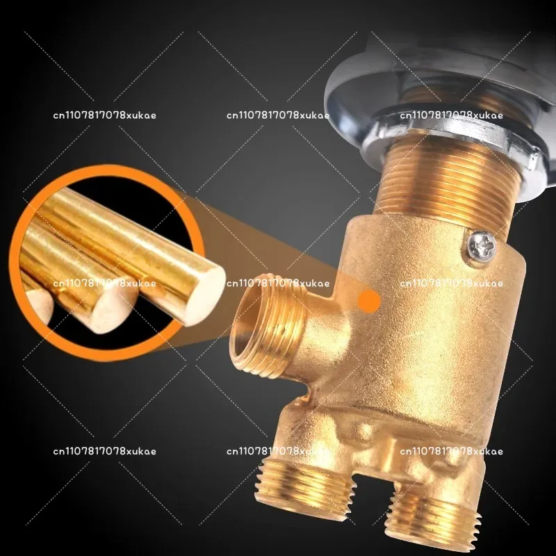 1 in 2 Out Bathtub Valve Set , Bathroom Separator for Tap and Sprinkler , Shower Room Faucet Switch