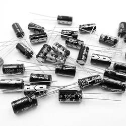 Aluminum Electrolytic Capacitor 1uF 2.2uF 3.3uF 4.7uF 10uF 22uF 33uF 47uF 100uF 220uF 10V 16V 25V 35V 50V 63V100V 250V 400V 450V