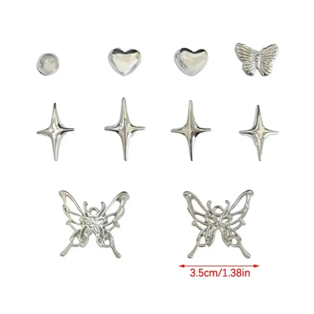 1Set INS Hart Schoen Charmes Set DIY Gat Schoenen Afneembare Schoenen Accessoires Sandalen Decoratie Schoen Decor