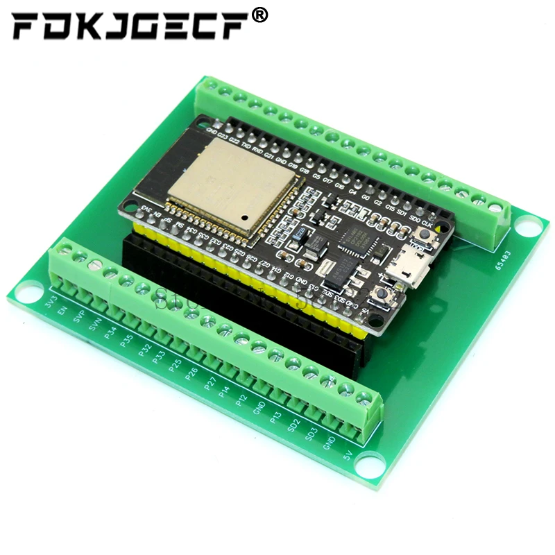 ESP32 Development Board ESP-32S Wireless Module WiFi+Bluetooth ESP-WROOM-32 IOT Expansion Board GPIO 1 into 2 for 38 Pin