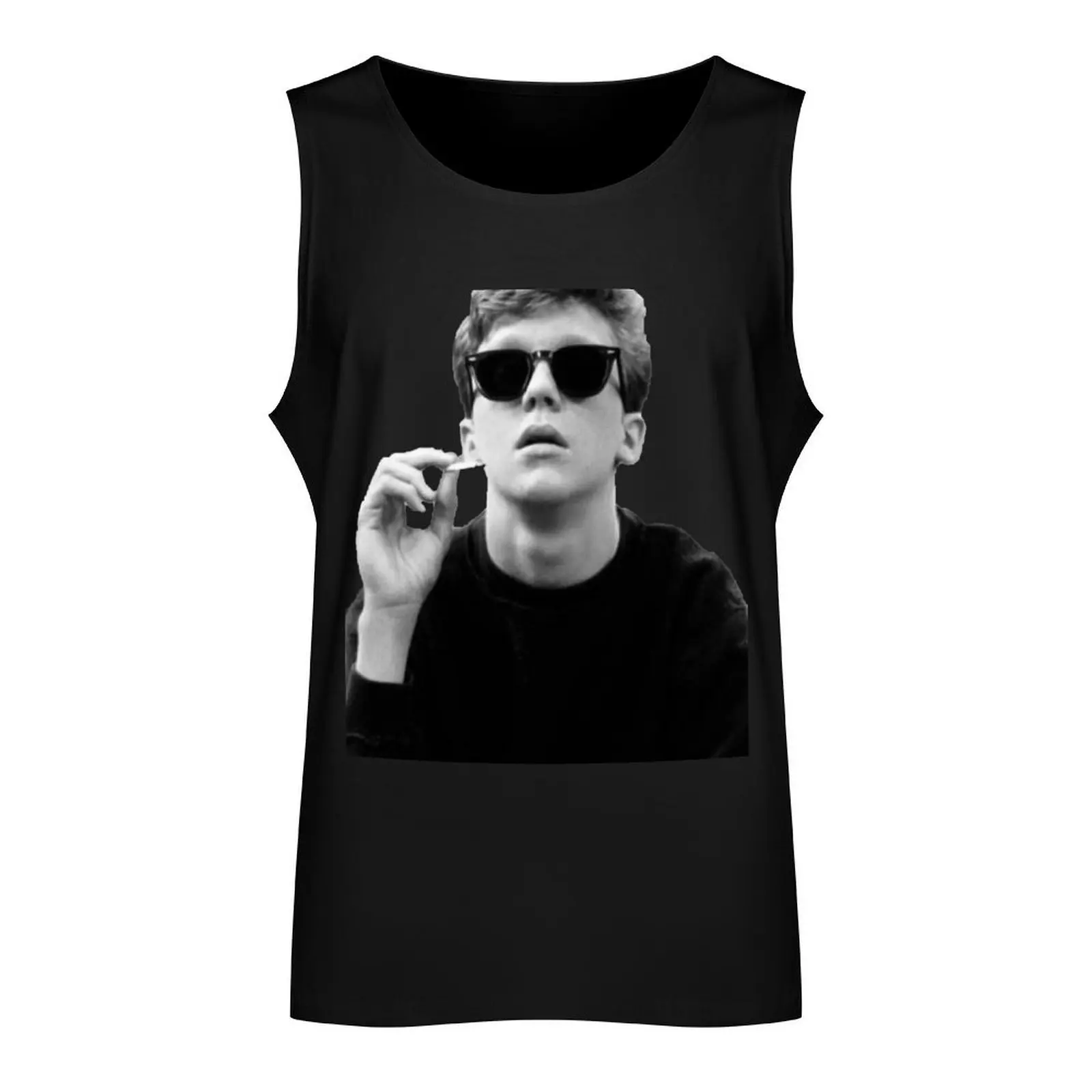 Black and White Brian Breakfast Club Tank Top gym training accessories Man clothes for gym