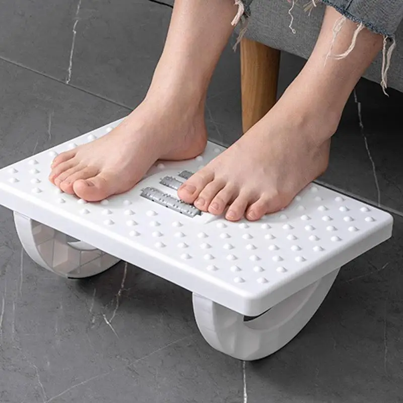 Under Feet Stool Chair Under Desk Footrest Foot Resting Stool With Rollers Massage Foot Stool For Home Office Toilet Footstool