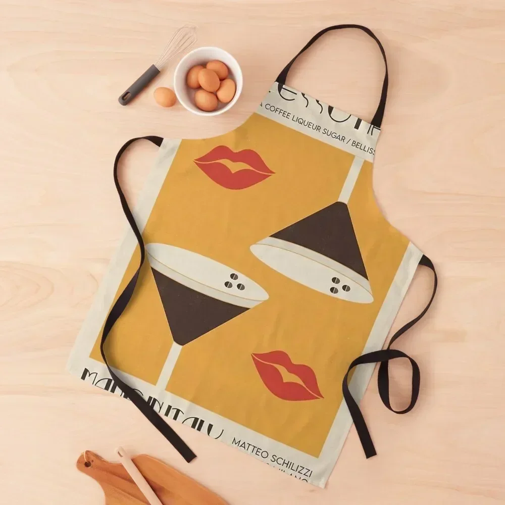 

The Espresso Martini Apron For Man Korean professional hairdresser Chef Accessory Apron