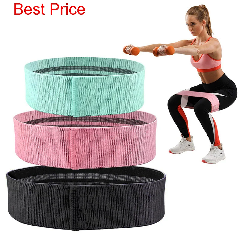 

50Pcs Yoga Elastic Band Fitness Hip Ring Resistance Band Hip Ring Fitness Hip Band Men's Women's Squat Anti Slip Hip Ring