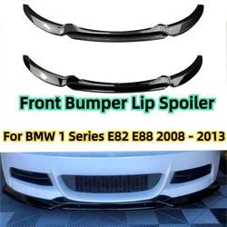 For BMW 1 Series E82 E88 2008 2009 2010 2011 2012 2013 Car Front Bumper Splitter Lip Body Kit Spoiler Gloss Black Canard