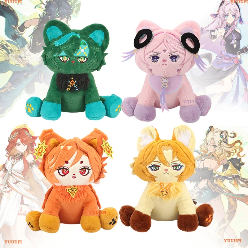 Genshin Impact Kinich Plush Xilonen Citlali Mavuika Plush Genshin Impact Cat Game peripheral Stuffed Animals Kids Birthday Gifts