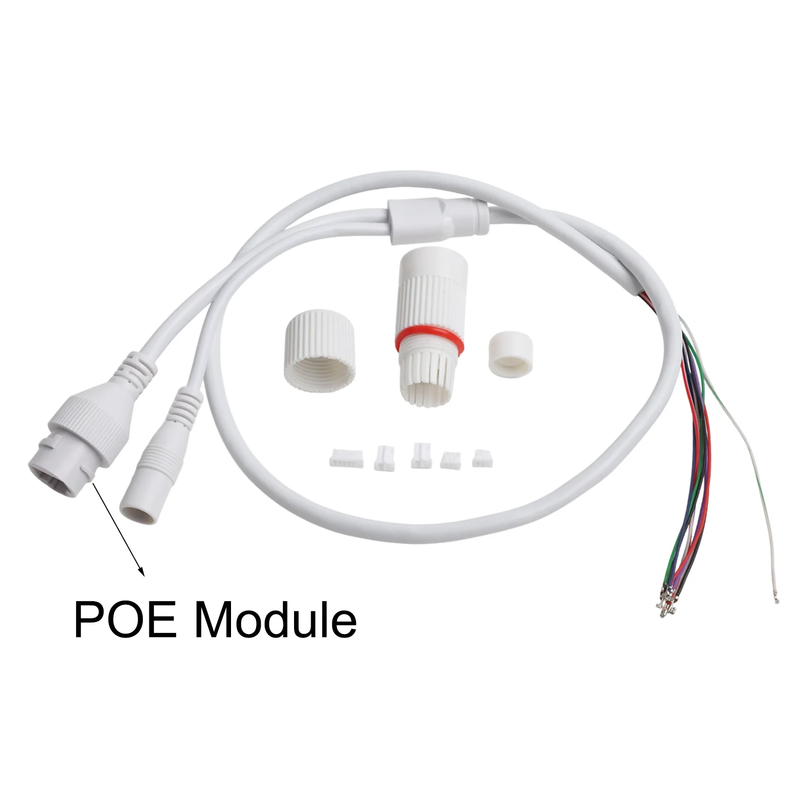 CCTV Network Cable For RJ45 +DC Female Power For IP Camera PCB Module Cable 70cm DC Female Power Wire Connector Cable