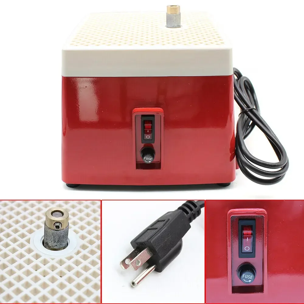 Automatic Mini Industrial Stained Grinding Desktop w/Grinding Wheel 4200r/Min for Glass Diamond Ceramics Art DIY