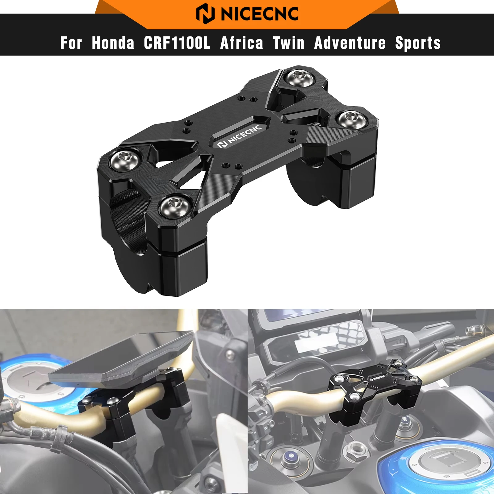 For Honda CRF1100L Africa Twin Adventure Sports ES DCT 2020-2025 Handlebar Riser 25mm CRF1100L Africa Twin D4/A4 2020-2025
