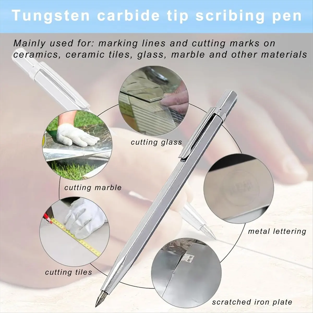 Top Sale Glass Cutting Knife 2mm-20mm,Alloy Tip Glass Cutting Knife, Alloy Scribing and Engraving Pen,for Glass/Mosaic/Crafts