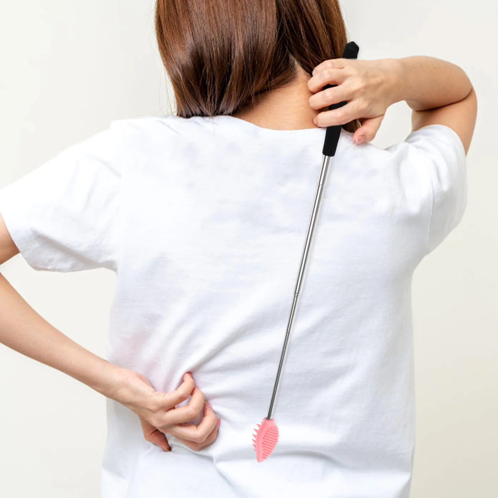 

Massage Brush Portable Long Handle Back Scratcher For Itchy Back Self Body Scratching Tool Durable Practical Massager For