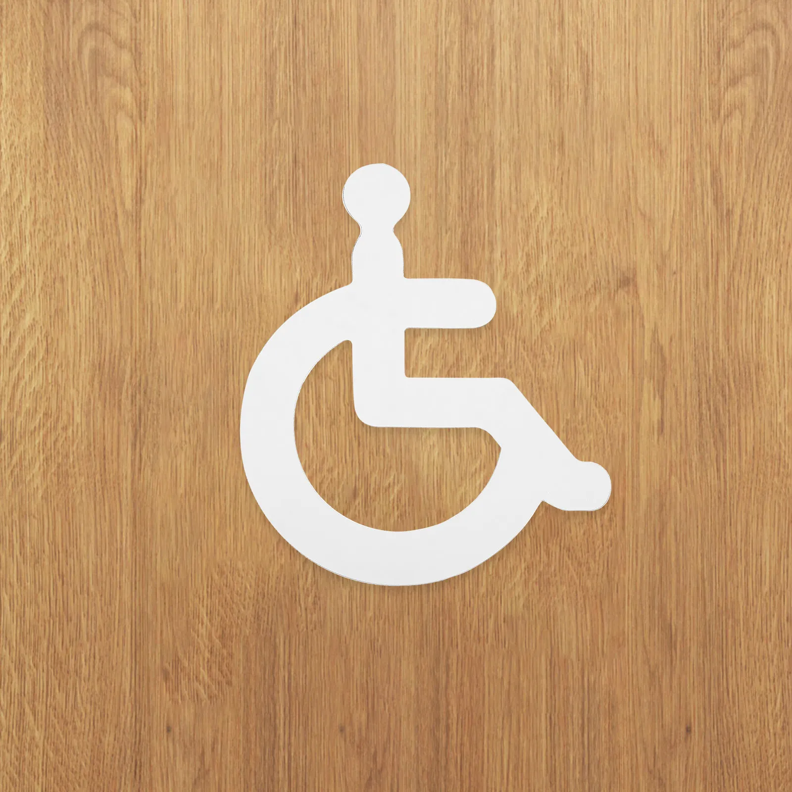 4Pcs Bathroom Signs for Door Wheelchair Disabled Toilet Sign Acrylic Material Direction Guide Disabled Toilet Sign