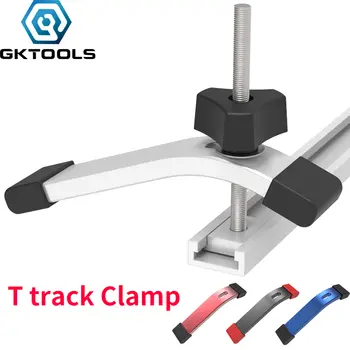 T型槽滑塊 M8 T型螺絲 M8螺帽 鋸台活動壓緊夾,適用於19、30、45型T型槽 T型槽木工DIY工具 10 最佳銷售 T型軌道夾具 - №9
