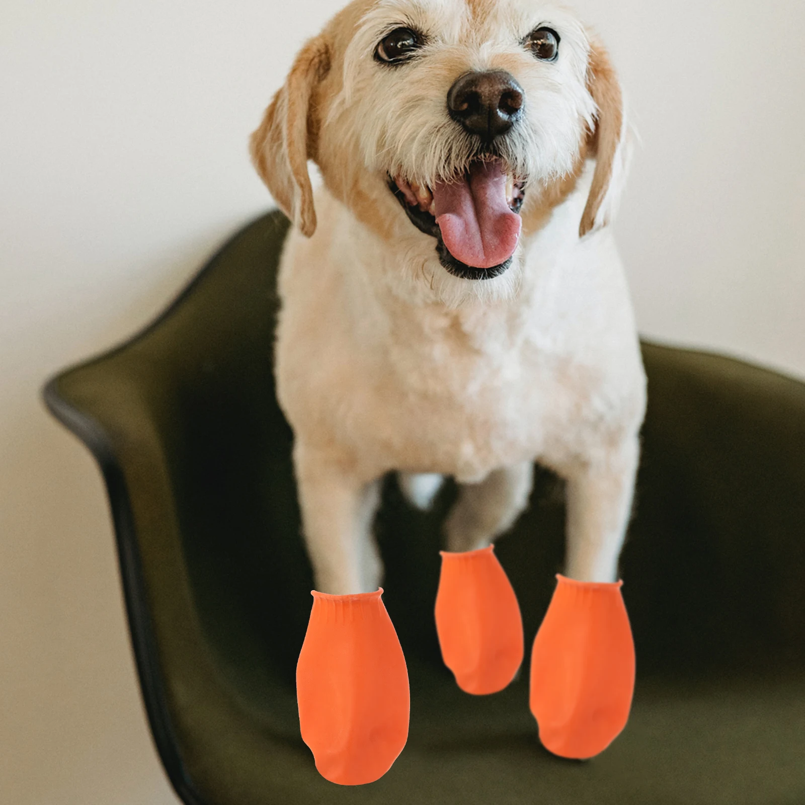 

4 Pcs Pet Waterproof Shoes Dog Socks Outdoor Footwear Paws Rain Boots Covers Booties for Dogs