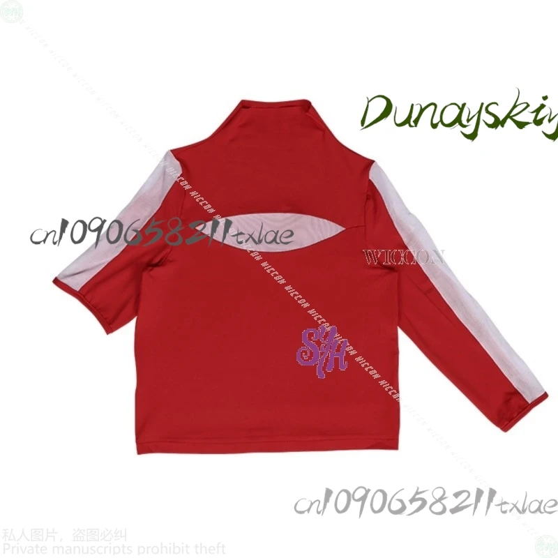 مكان أن يكون لنوفا فيلم زومبي تأثيري أنيمي زي الأحمر والأبيض المصفقين موحدة Y2K الشرير البدلة الباروكات هالوين #4