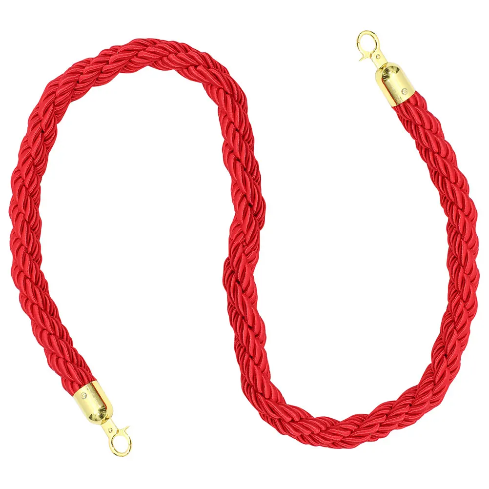 

Braided Crowd Control Stanchion Durable Weather Resistant Safety For Parties Schools Commercial Spaces Queue Line Barrier Belt