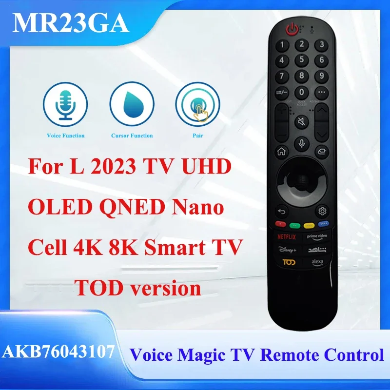 

Replace MR23GA AKB76043107 Magic Voice Remote Control for L Smart TV OLED QNED B3 C3 G3 Series Nanocell UHD 4K 8K UR8000 Series