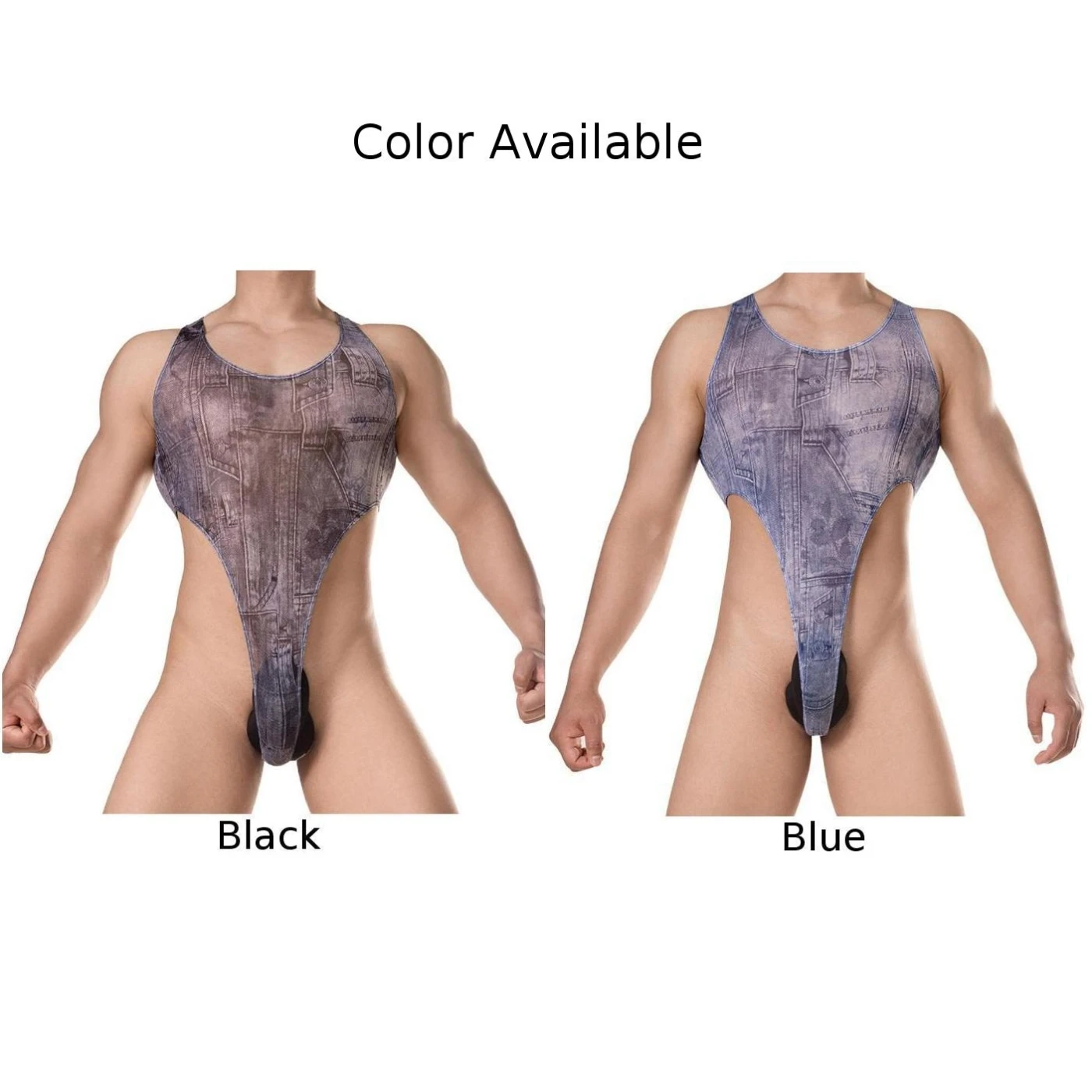 Men Bodysuit Sexy Lingerie Sleeveless Jumpsuit Underwear High Stretch Tights T-Back G-String Leotard Wrestlings Singlet Gays