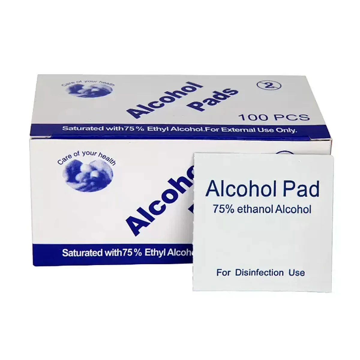 Disposable and convenient alcohol cotton pads for cleaning mobile phone screens, disinfecting and caring for wounds, alcohol wip