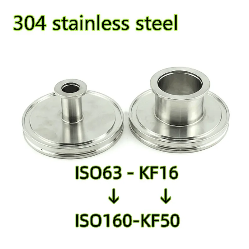 ISO-KF Conical Pipe Fitting Adapter Vacuum Tri Clamp Reducer  Conical Reducing Reducer Connector Adapter304 Stainless Steel