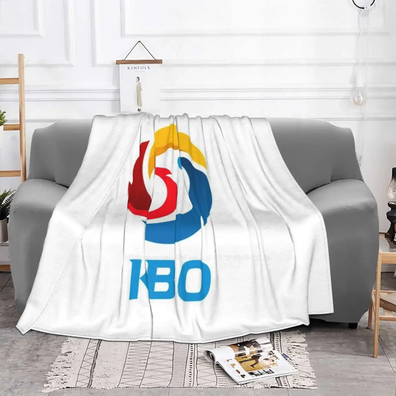 Korean Baseball Kbo Logo Best Selling Room Household Flannel Blanket Hanwha Hanwha Daejeon Korea Korean Baseball Baseball Kbo