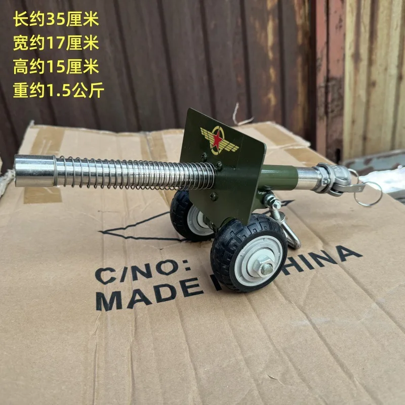 2024 High Quality Handmade Two Wheeled Italian Cannon Ornaments Rocket Military Model Table Decorations New Years Gifts For Kids