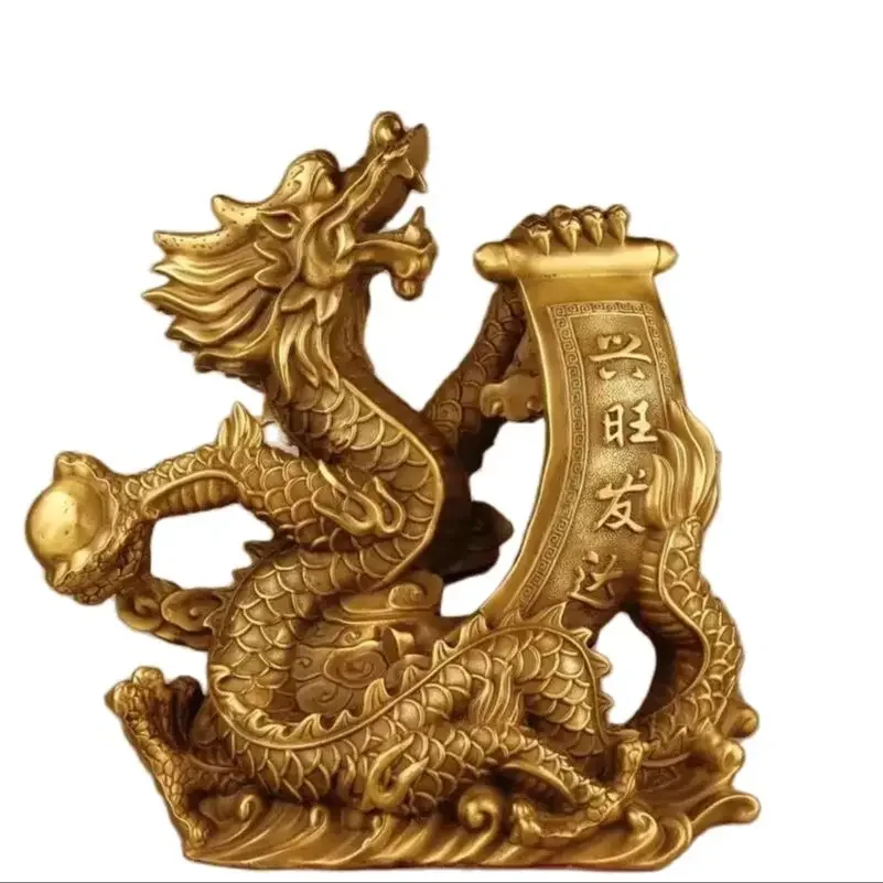 Metal prosperity and development, Hanlong ornaments, home decoration, office stationery, creative ornaments