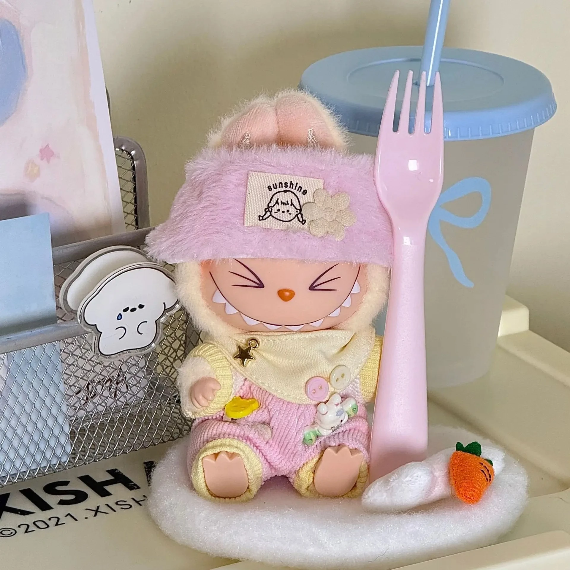 

Trendy Casual Suit for 17cm Labubu Outfit Mini Doll’s Clothes Multi Style Ropa Labubu Cute Doll Accessories