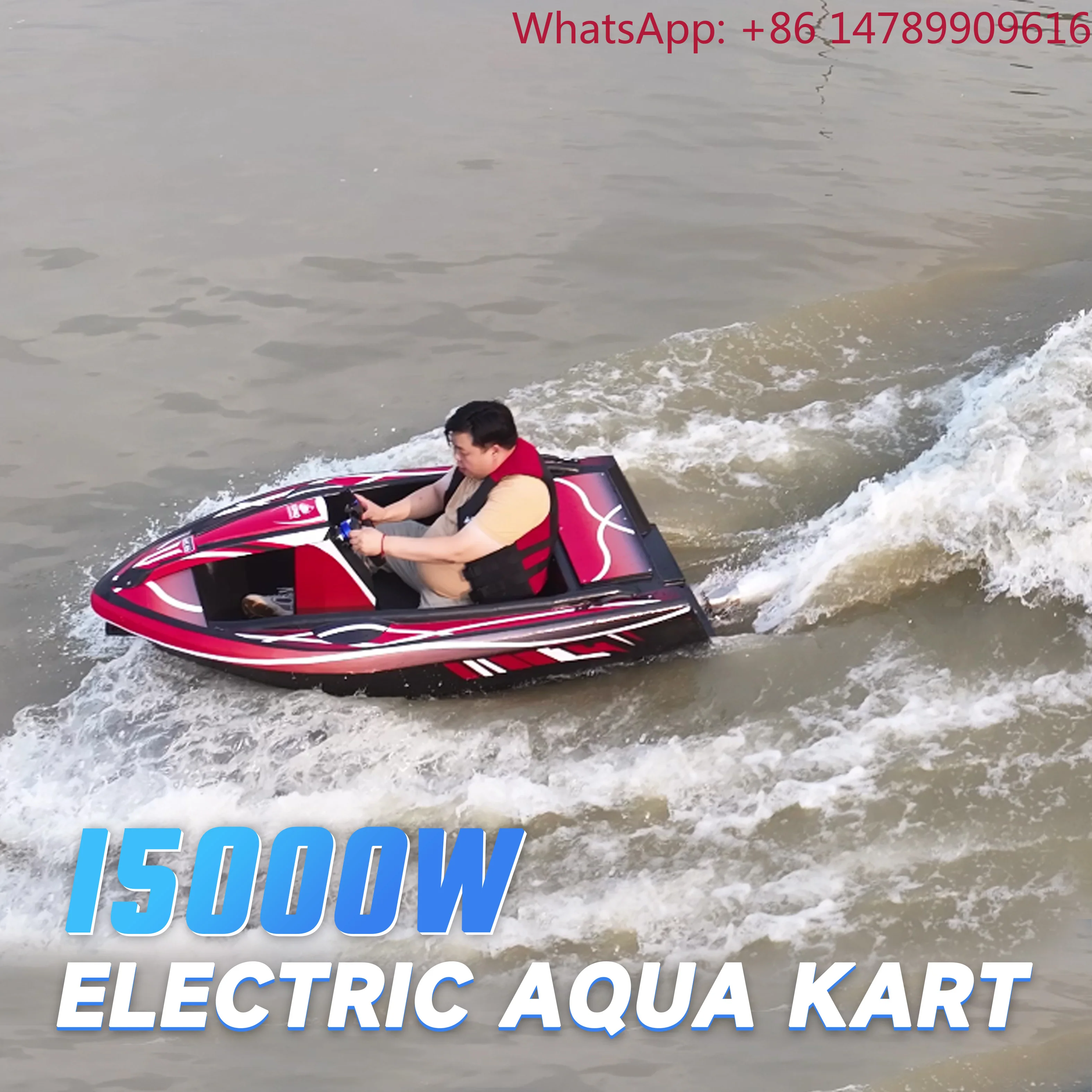 Go-Kart Acquatico 2026 ad Alte Prestazioni per Adulti e Adolescenti con Acceleratore Manuale, Cruscotto Intelligente e Batteria Magnetica