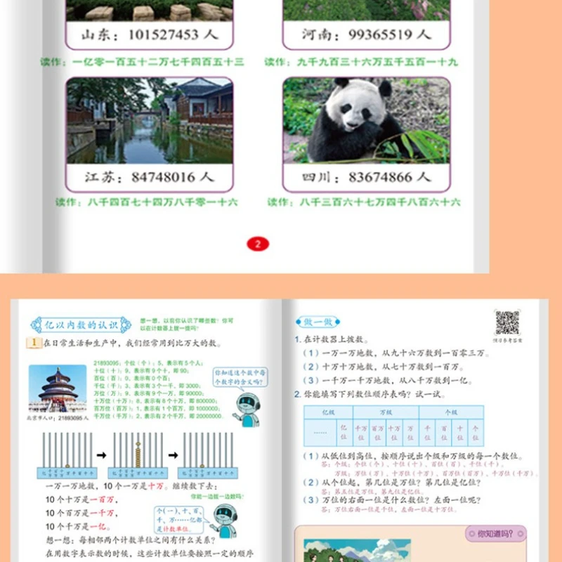 교실 노트, 1학년부터 6학년까지의 동기화된 교과서, 최상급 학생을 위한 사전 읽기 연습, 연습서