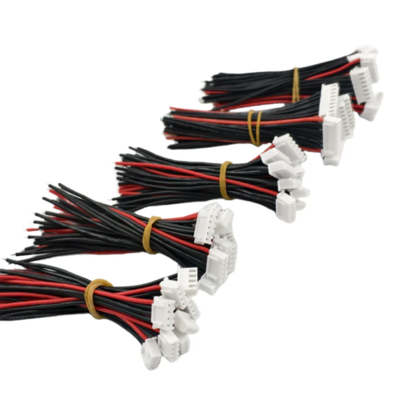 10 stuks per partij 15 CM 22AWG Lipo batterij gebalanceerd opladen siliconen draad connector plug gebalanceerde oplaadkabel