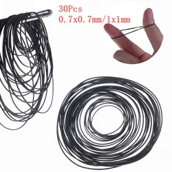 30Pcs 0.7x0.7mm/1x1mm Mix Cassette Tape Belt Assorted Common Belt Pro for Recorders CD-ROM Video Machines Walkman DVD Drive