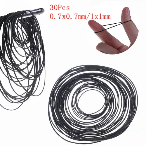 Cinta de Cassette para grabadoras, cinta de 30 piezas, 0,7x0,7mm/1x1mm, cinta de casete surtido, Correa común Pro para grabadoras, CD-ROM, máquinas de vídeo, Walkman, unidad de DVD
