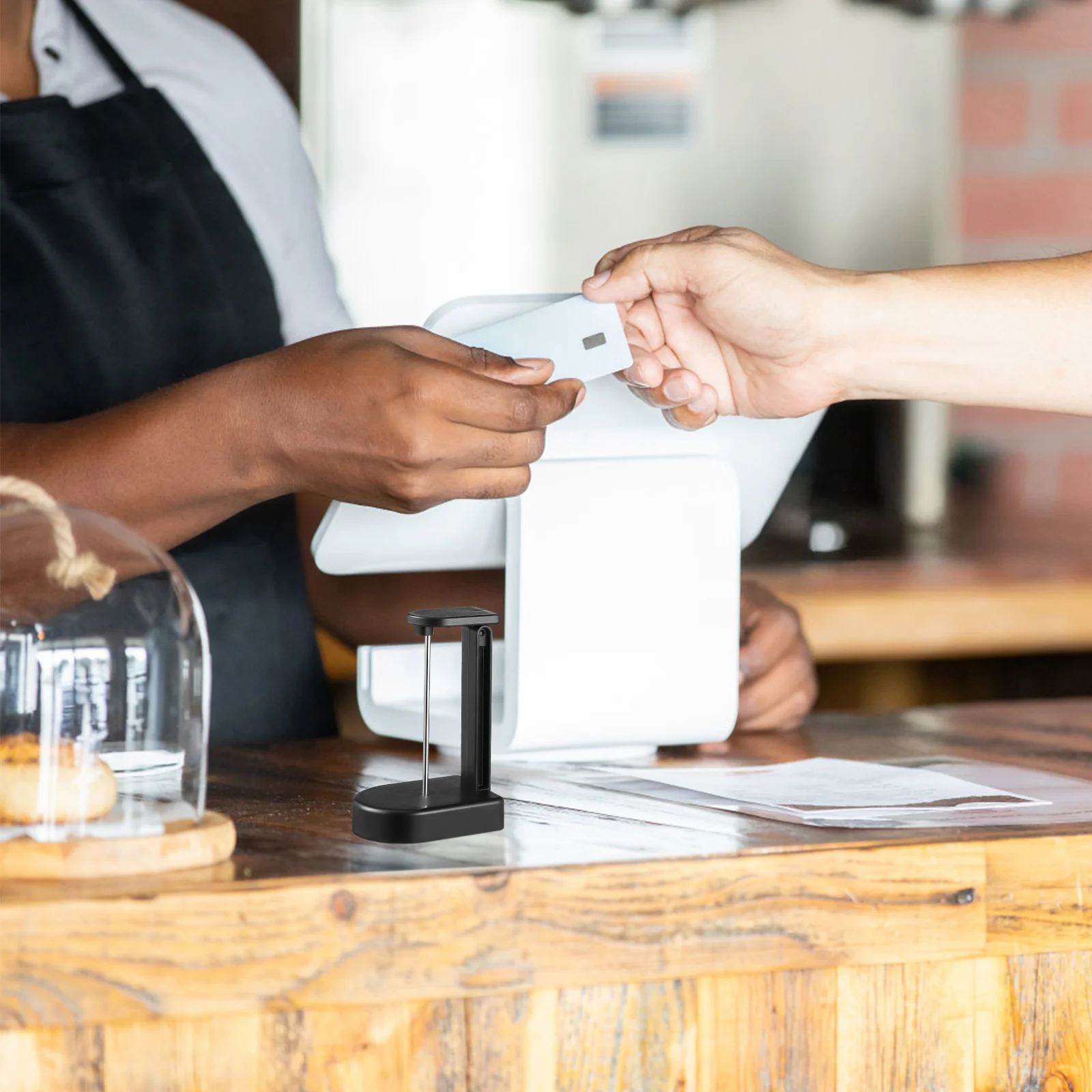 

4Pcs Ticket Holder for Restaurant Receipt Organizer with Spike Stick Compact Space Saving Memo Holder for Office Retail Use