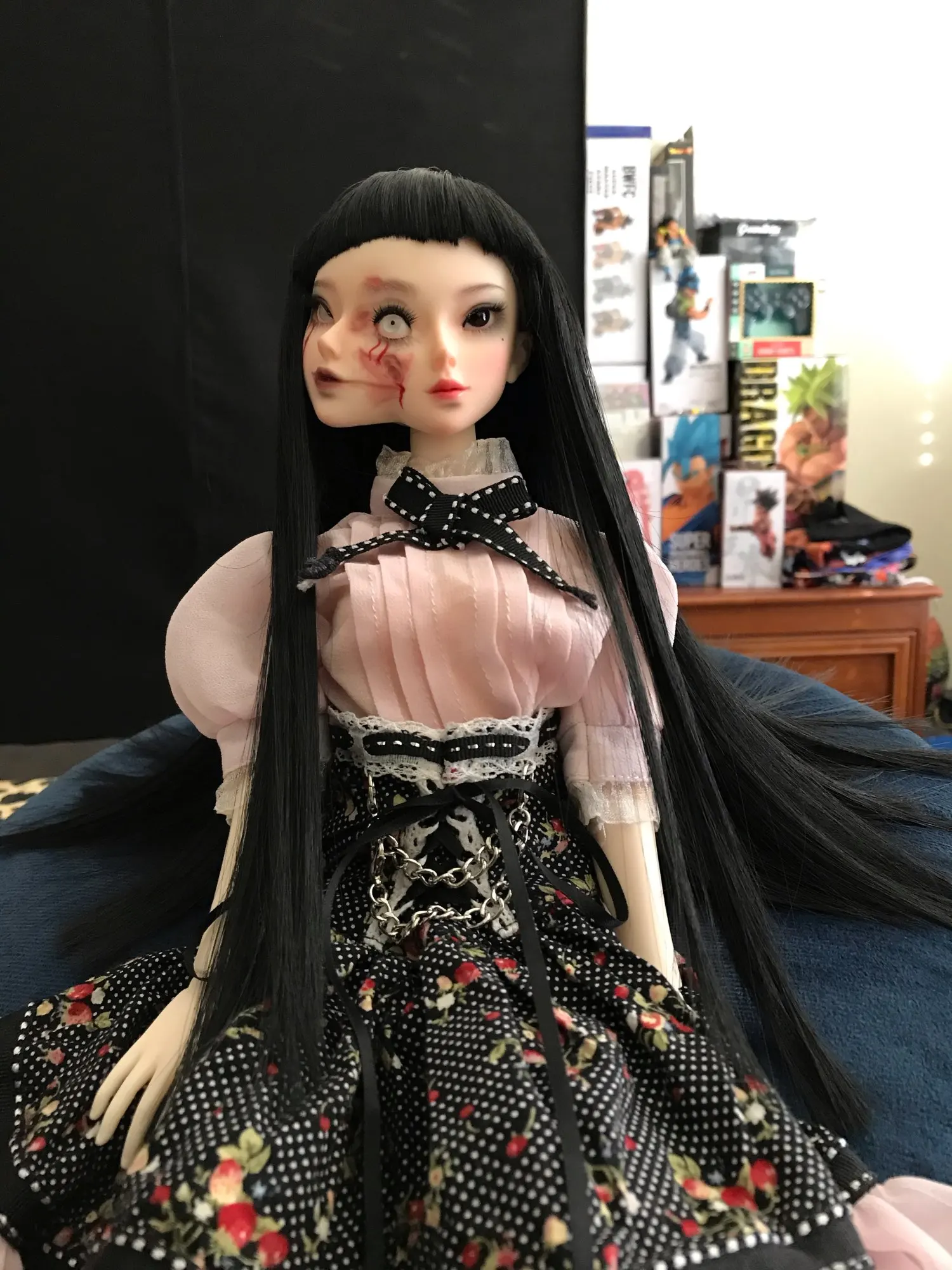 Poupée à moitié humaine avec spot double face, poupée originale, authentique bjd/sd 1/4, mio miofujiang, nuit blanche, livraison gratuite, nouveau, 600