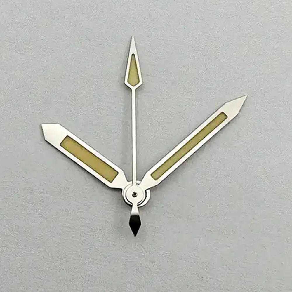

NH35 Hands White Silver Watch Hands Green Luminous For NH35 Movement Watches Pointers Retro Three-Needles Accessories