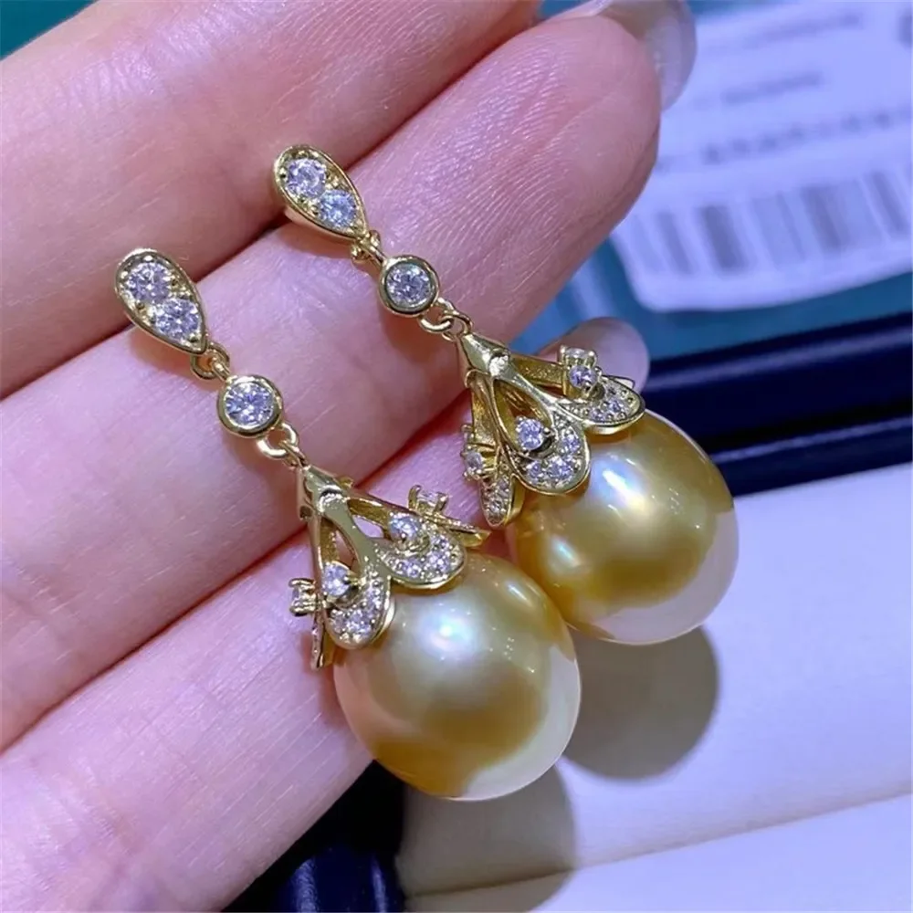 

925 Silver Pearl Beads Stud Earrings Setting Base Diy Jewelry Making Findings&Components No Pearl E026