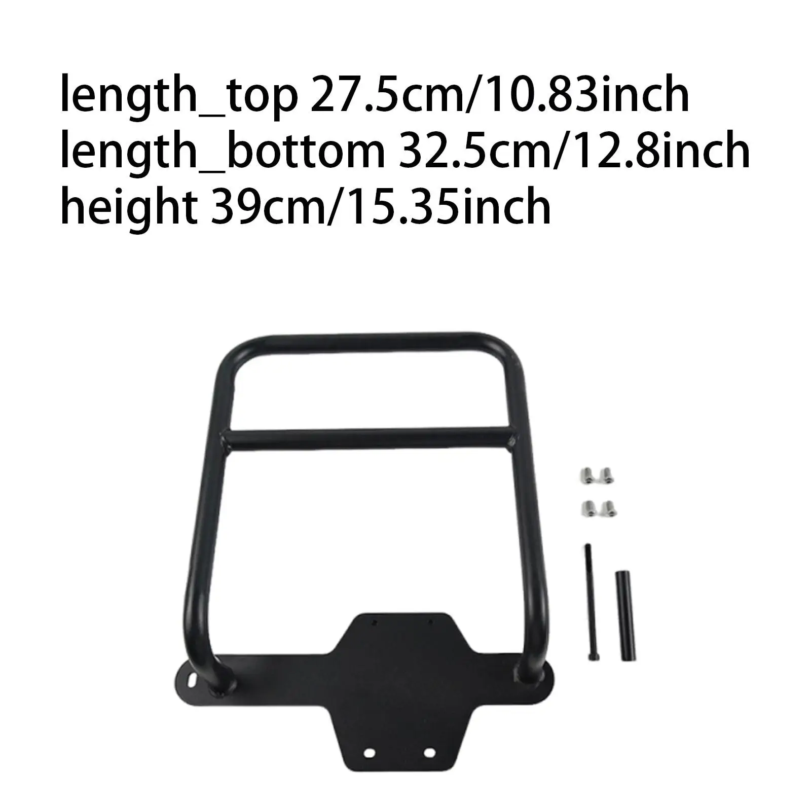 Soporte de bolsas laterales para motocicleta, Compatible con negro, reemplazo de motocicleta