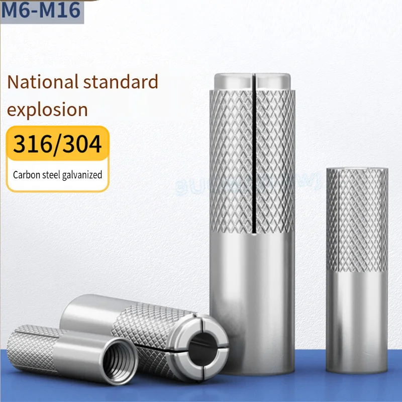 Stainless Steel Expansion Bolt Hammer Fix Anchor Heavy Duty Sleeve Anchor Bolt Concrete Anchor M6 -M16 for Masonry Fixing