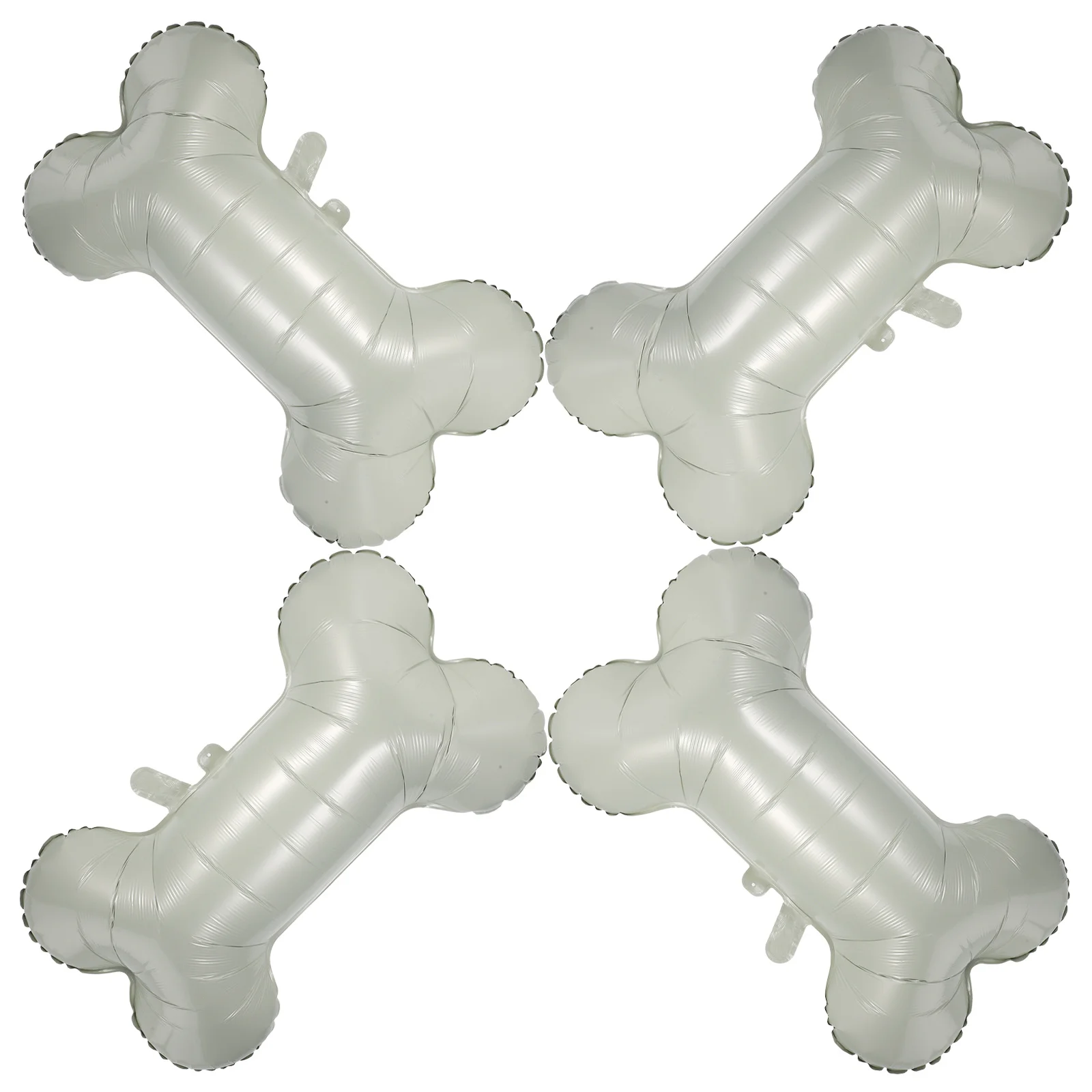 

4Pcs Bone Shaped Party Balloons Large Beige Aluminum Foil Balloons for Birthday Festival Decoration Photo Props