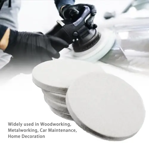 5 قطعة 125 مللي متر x 6 مللي متر ورأى الصوف لوحة تلميع لتلميع الزجاج البلاستيك معدن الرخام المطبخ الحمام صنفرة مدارية عشوائية