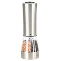 Electric Salt And Pepper Grinder Set, Refillable 2 In 1 Electric Salt And Pepper Grinder With Adjustable Coarseness Easy To Use