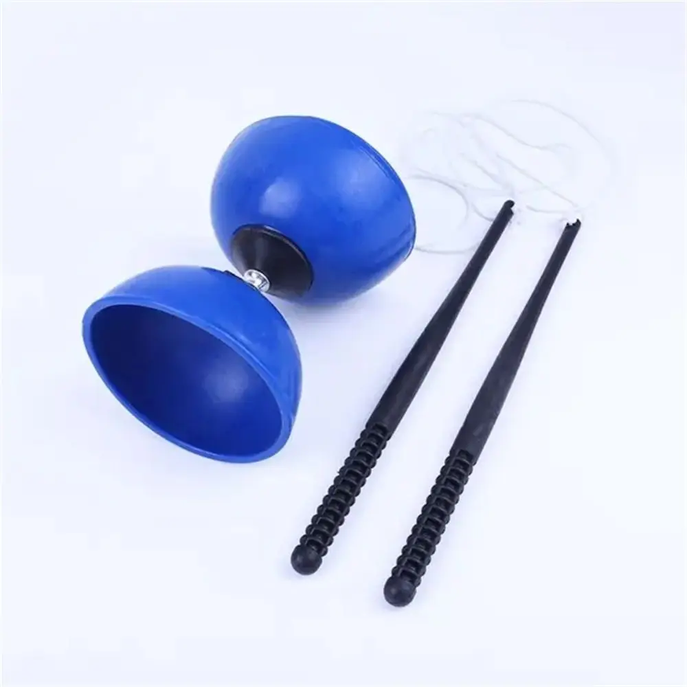 

Кожаная чаша Diabolo Yoyo из мягкого материала с палочками, веревка Yoyo, китайская игрушка, утолщенный пластиковый китайский мяч для фитнеса Diabolo