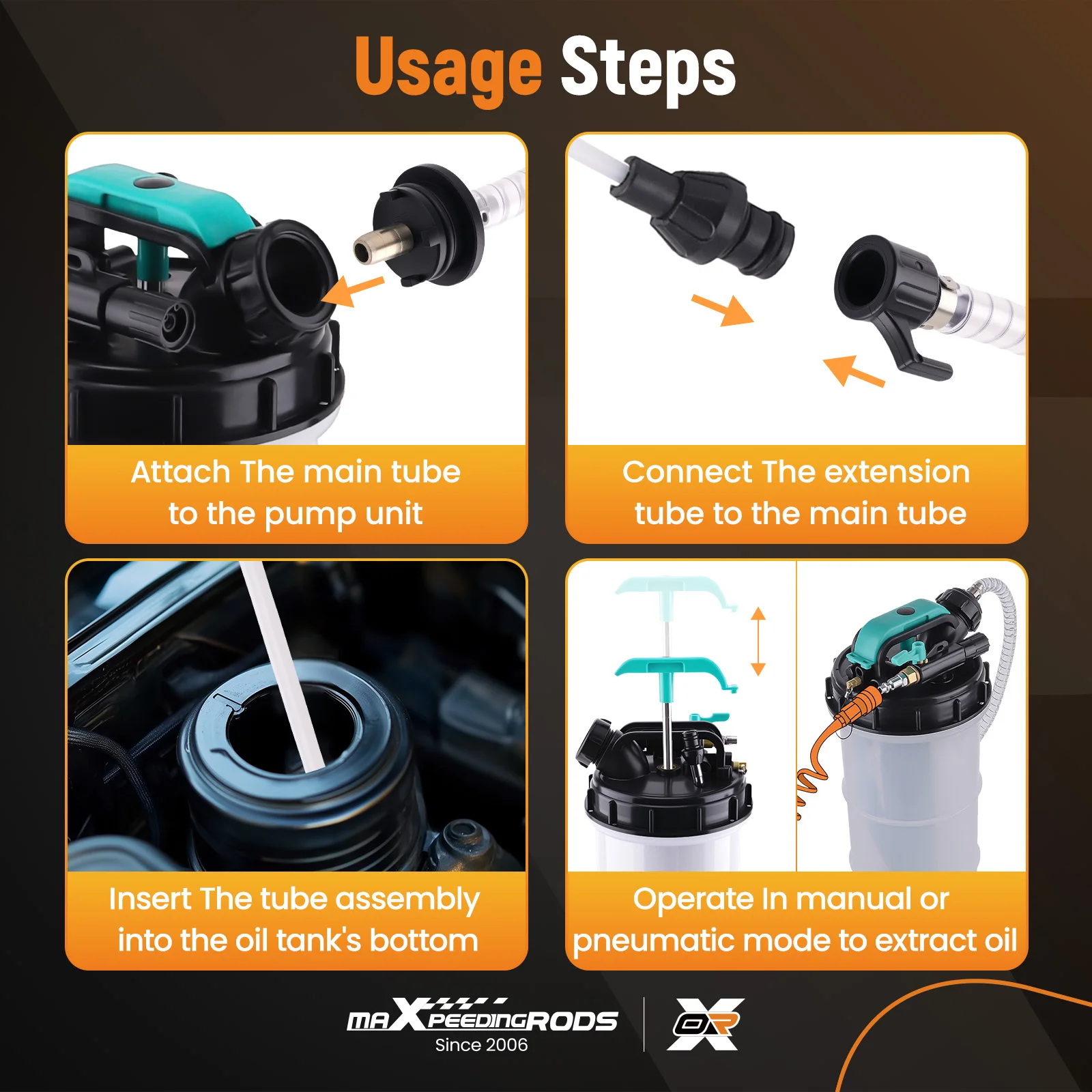 

Auto Shop Oil System 9.5L Manual Pneumatic Extractor with Safety Features