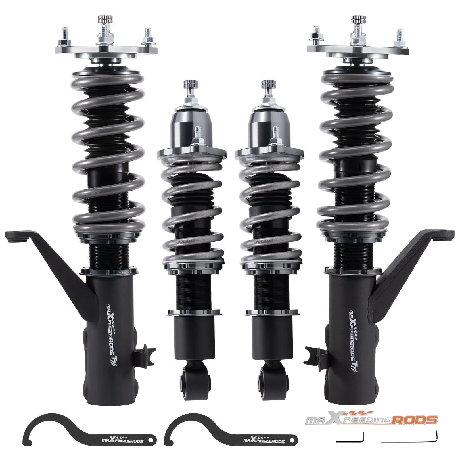 24 Level Adjustable Coilovers Lowering Suspension Kit For Honda Civic VII 2001-2005