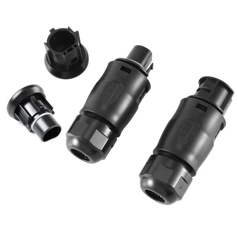 DT39 4Pcs BC01 Male+Female Photovoltaic Connectors, Male and Female Plug Set, for Grid Tie Inverter, 25A 1500V, AC 3 Pole